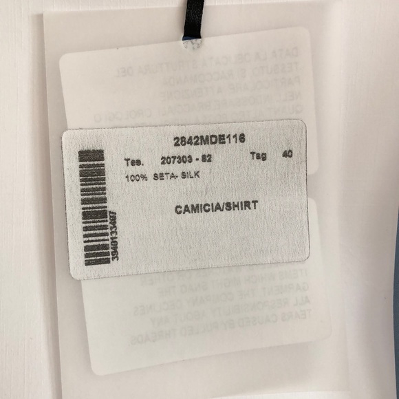 MSGM Camicia Shirt IN SKY button up top - Picture 10 of 10